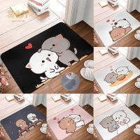 Peach and Goma Home Super Absorbent Doormat Decoration Bubu and Dudu Living Room Carpet Kitchen Balcony Rugs Bedroom Floor Mat