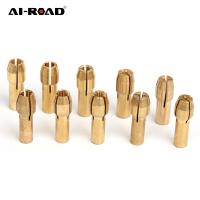 10Pcs/Set Drill Chucks Adapter 0.5mm 3.2mm Mini Drill Chucks For Dremel Chuck Adapter Micro Collet Brass For Power Rotary Tool