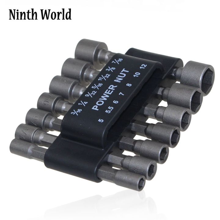 ninthworld-14pcs-power-nut-driver-set-dual-metric-amp-standard-sae-1-4-quot-shank-screwdrivers-nutdrivers-nut-driver-socket-bits-drill