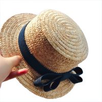 【CW】 Children Hats Kids Baby Fashion Bow  Beach Cap Hat Mom and Kid Parent child