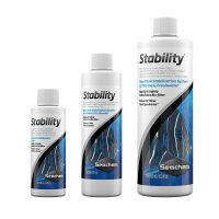 Seachem Stability แบคทีเรียชนิดน้ำสามารถทำให้ระบบแบคทีเรียตู้ปลาเซตตัวได้อย่างรวดเร็ว เหมาะสำหรับตู้น้ำจืดและน้ำเค็ม 100ml , 250ml , 500ml