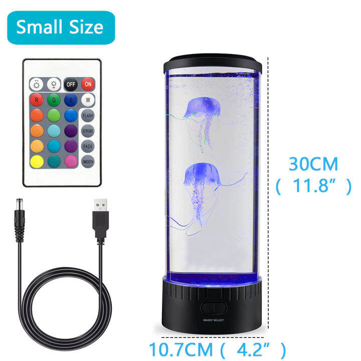 โคมไฟชาร์จ-usb-แมงกะพรุน-led-ตู้ปลาเปลี่ยนสีไฟกลางคืน-usb-รีโมทคอนโทรลของขวัญวันเกิด