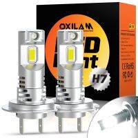 Oxilam ไฟหน้ารถ H7 Led 6500K 2ชิ้นสำหรับ Hyundai I30 2015 I40 I20 Tucson 2015 2023 Carlitek Elantra 2017 H7 60W 12V