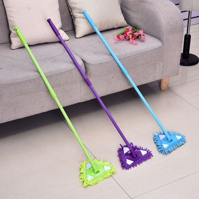 Telescopic Rod Mop Household Cleaning Tool Magic Mop Microfiber Hand Wash Flat Bathroom Glass Cleaner 180 Rotating Triangle