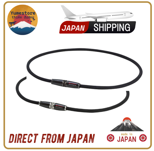 Phiten Necklace RAKUWA Neck X100 Carbon 50cm Japan Limited Product