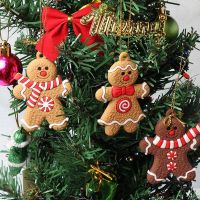 10/11/12pcs Cute Funny Christmas Tree Decoration Hanging Pendant Gingerbread Man Xmas Tree Decor Ornament 2021 Newest Kid Gift