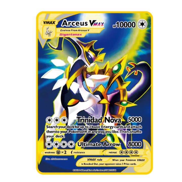 metal-cards-pokemon-vmax-10000hp-arceus-charizard-gold-limited-edition-children-gift-collection