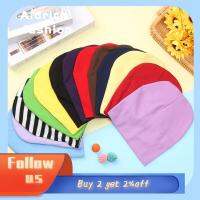 ALDRICH FASHION Cute Solid Color Cotton Outdoor Ski Winter Warm Beanies Baby Head Cover Knitted Caps Kids Slouchy Hat