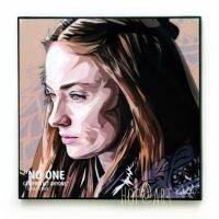 Sansa Stark ซานซ่า สตาร์ค ซีรี่ย์ Game of Thrones GOT รูปภาพ​ติด​ผนัง​ pop art ​พร้อมกรอบและที่แขวน กรอบรูป​​ ของขวัญ รูปภาพ