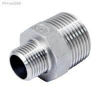 1/8 quot; 1/4 quot; 3/8 quot; 1/2 quot; 3/4 quot; 1 quot; 2 quot; 3 quot; 4 quot; BSP NPT Male Reducer Hex Nipple 304 Stainless Steel Pipe Fitting Connector Coupler Adapter