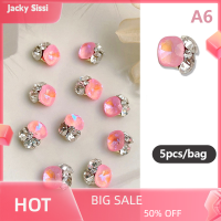 Jacky Charms Nail Art ตกแต่งเล็บ Art Square เจาะเครื่องประดับ3D เล็บ Art rhinestone