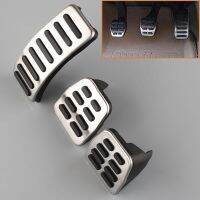 1 Set Car Interior Clutch Brake Accelerator Pedals Non slip Chrome Auto Pedal Pads Decor For VW Golf Jetta MK4 Bora Polo Beetle