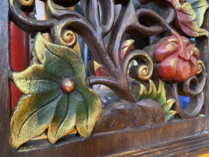 ไม้แกะสลัก-รูปฟักทอง-งานฝีมือคนไทย-ฟักทองแกะสลัก-คุณภาพส่งออก-ขนาด-54x33x4-cm-จากไม้จามจุรี-ปัดสี-งานไม้แต่งบ้าน-pumpkin-wooden-carved-wall-mount