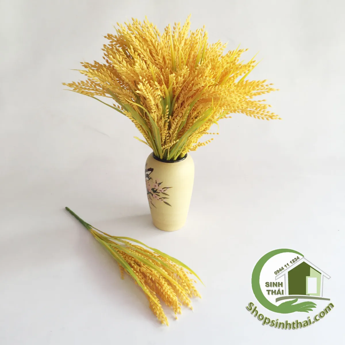 HCM]Bụi cây bông lúa vàng - cây hoa giả trang trí nhà cửa - phụ ...