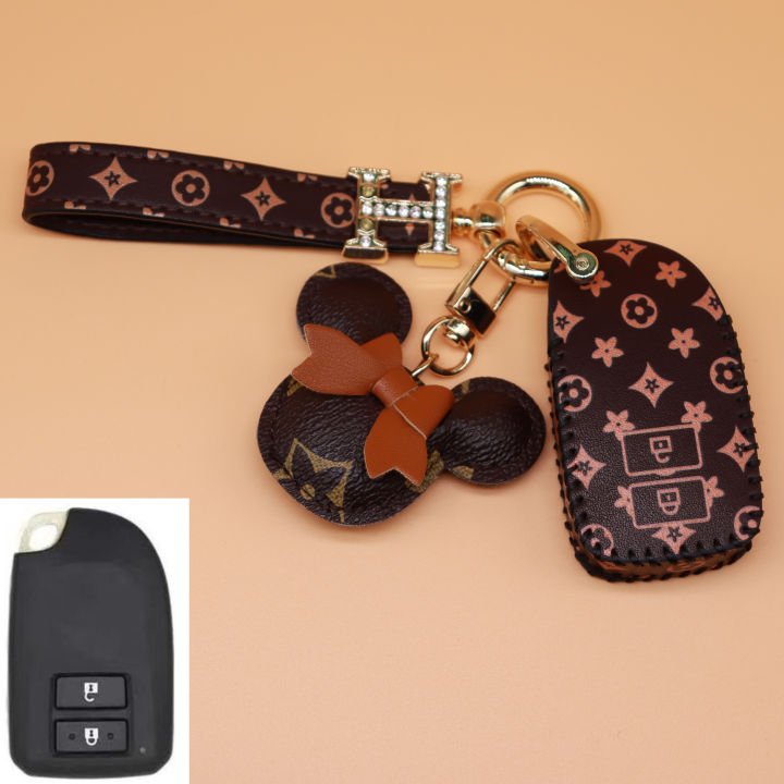 spot-สำหรับ-toyota-vios-2014-2019-3ปุ่ม-keyless-remote-car-key-leather-key-cover-case