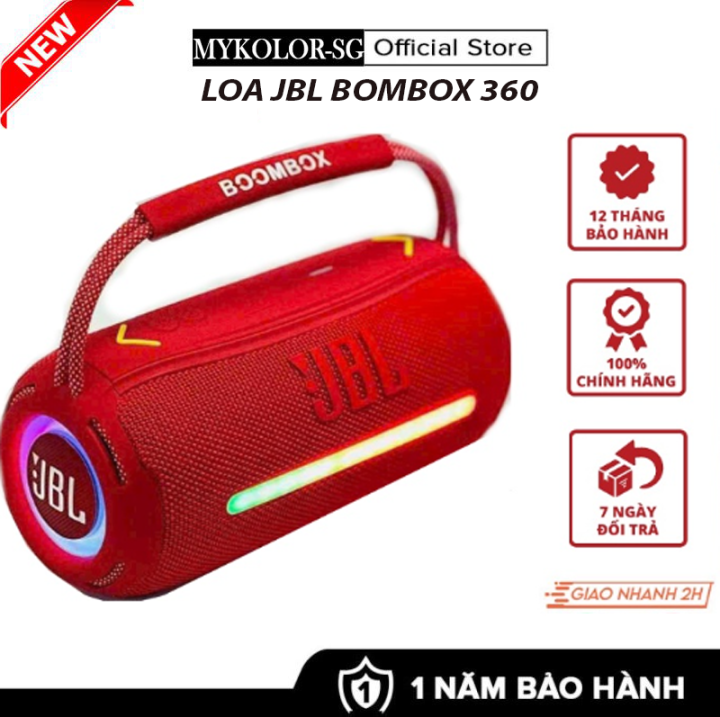 Loa Bluetooth Jbl Boombox 360 Pro Độ Đèn Leb Bass Mạnh Công Suất 20W