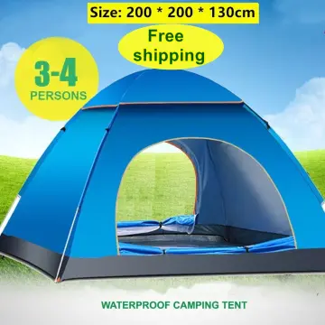 Automatic Outdoor Waterproof Beach Camping Tent Foldable Rainproof  Four-Sided 2-3 Person Camping Accessories Quick Folding Tents - China Camping  Tent Accessories and Tiendas Camping Tent price