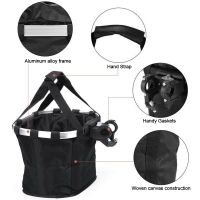 【hot】☌  Basket Handlebar Pannier Cycling Carryings Holder Riding Cycle Biking Front Baggage 3KG Load Carrier