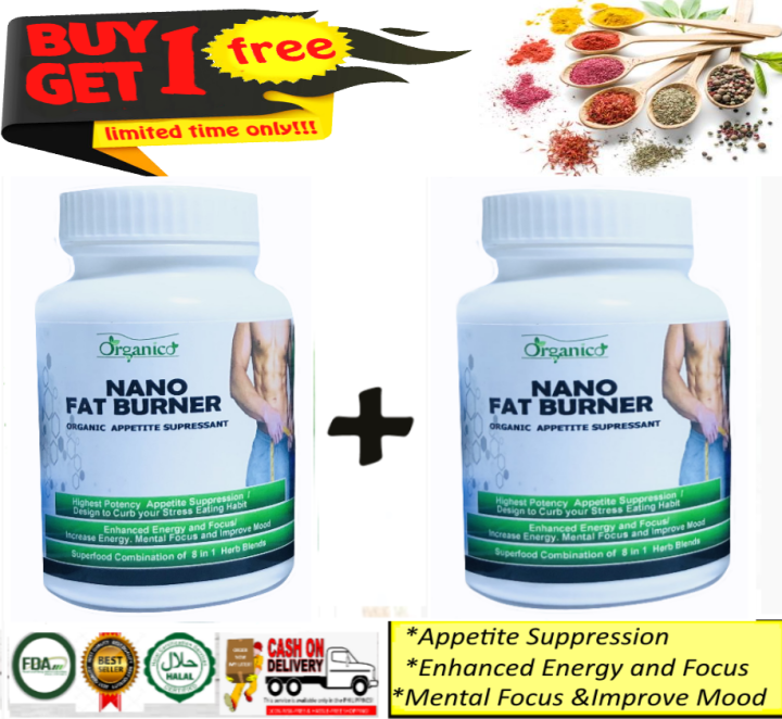 Bundle of 2 Most Effective NaNo Fat Burner Organic Appetite Suppressant