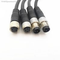 ▼ high quality 3 pins 4 pins Sensor Connector Cable M8 Waterproof plug Male Female Straight Angle 3 4 Pin 2m PVC line