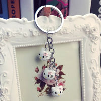 Kitty Cat ตุ๊กตาโดราเอม่อนพวงกุญแจจี้เกาหลีการ์ตูนสร้างสรรค์รถ Keychain ระฆังน่ารักกระเป๋าจี้โทรศัพท์มือถืออุปกรณ์เสริม