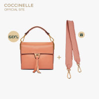 [SET] COCCINELLE LOUISE HANDBAG 150101 กระเป๋าถือผู้หญิง + COCCINELLE INFILATURA SHOULDER STRAP 683211 สายกระเป๋า