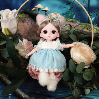 18 13 Joint 16cm High Quality Dolls Bjd Doll with Cute Animal Clothes Dress Up Dolls Feet No Magnets Toy for Girls Gift