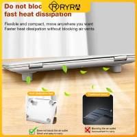 RYRA 4pcs/lot Laptop Cooling Holder Desk Computer Base Rack Pad PVC Office Table Accessories Cooling Air Exhaust Base Bracket Laptop Stands