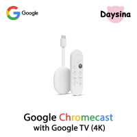 Google Chromecast with Google TV 4K White GA01919-US (Snow) [ อุปกรณ์สตรีมมิ่ง ] - Daysina