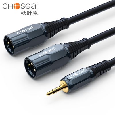 CHOSEAL 3.5mm to XLR Splitter Audio Cable TRS Stereo Male to 2XLR Male Interconnect Audio Microphone Cable Y Splitter Adapter