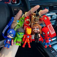 Disney Cartoon Marvel Anime Spider-Man Pendant Keychain Holder Key Chain Car Keyring Mobile Phone Bag Hanging Jewelry Kids Gifts