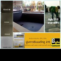 กาวกันซึม 215 กลู (Gglu) ขนาดบรรจุ 2 กก. สำหรับ  ทาป้องกันการรั่วซึม ภายใน ภายนอกอาคาร ระเบียง ดาดฟ้า ผนัง พื้น เหนียวเข้มข้น ผสมน้ำใช้งาน