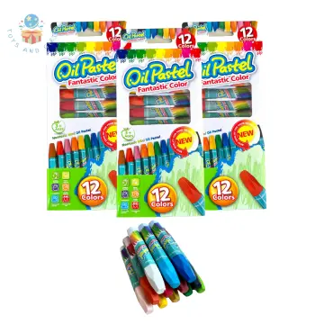 8/12 Colors Crayons Creative Cartoon Christmas Pens Drawing Non-Toxic Oil  Pastels Kids Gifts Student Pastel Pencils Art Supplies