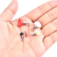 【CW】 10PCS/Bag Multiple Size Fishing Swivels Pulley Clip Slider Beads Fast Rigs Tackle Accessory