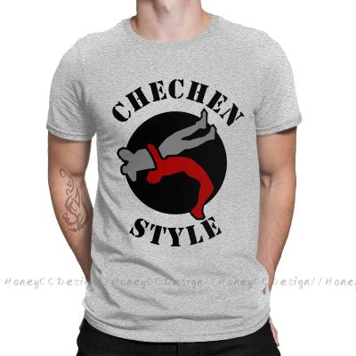 Men Tshirt Wrestling Throw Unisex Clothes Shirt Design Chechnya Chechen O Neck Cotton T-Shirt Plus Size