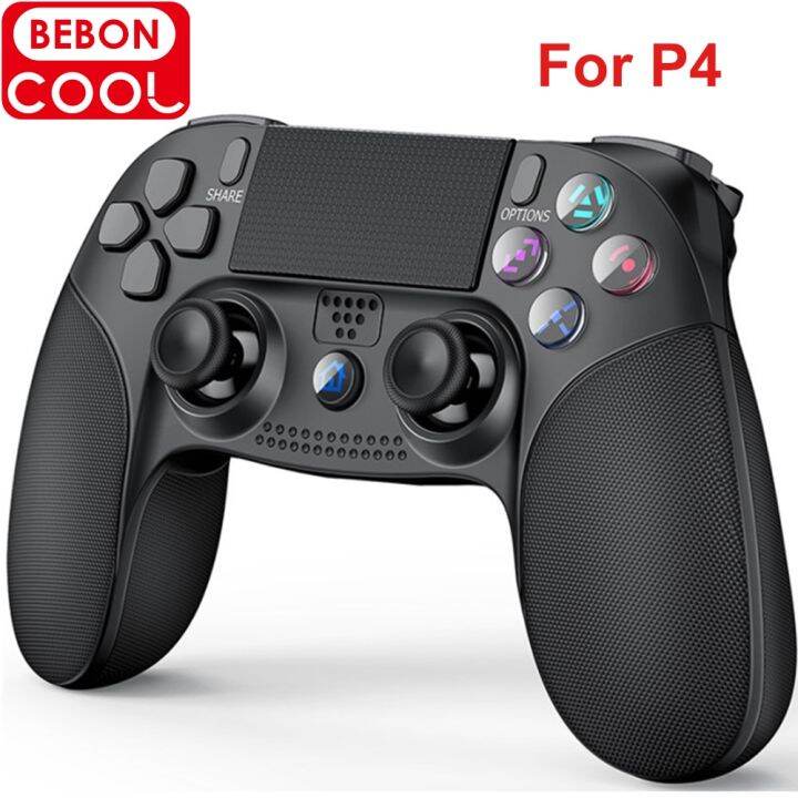 BEBONCOOL Wireless Controller สำหรับ PS4 Gaming Remoteสีดำ Lazada.co.th