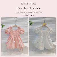 ชุดเดรสเด็กคุณหนูทรงบอลลูน ผูกปลายข้าง จั้มแขนตุ๊กตา Emilia Dress