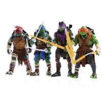 2014 Movie Edition 4 นินจาของเล่นเต่าทอง TMNT ที่สามารถเคลื่อนย้ายตุ๊กตารุ่นมือ