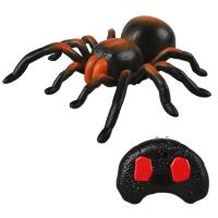 Remote Control Spider with Light-Up Eyes Halloween Spider with Red Lighting Eyes Spooky Haunted House Graveyard Halloween Garden Props Electronic Animal Toys and Playsets adorable