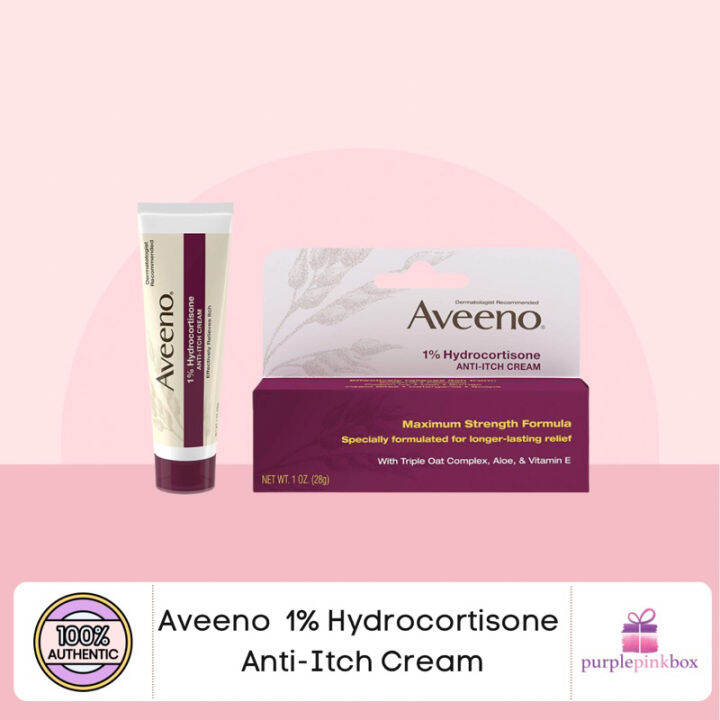 ♖Aveeno Hydrocortisone AntiItch Cream 1oz♛ Lazada PH
