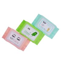 ทิชชู่เปียก แผ่นเช็ดเครื่องสำอาง ผ้าเปียกทำความสะอาดใบหน้า Cleansing Facial Wipes 1 ห่อ 120 แผ่น ห่อใหญ่