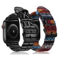 Nylon Straps For Apple Watch Band 45mm 44mm 42mm 41mm 40mm 38mm Smartwatch Watchband Braided Bracelet iWatch Series 8 7 6 5 4 3