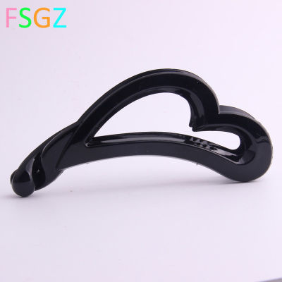 Newest Brand Hair Clip for Lady Environmental Abs Plastic Double-side Heart Banana Hair Clip Hairdress Accessories 10.5 Cm