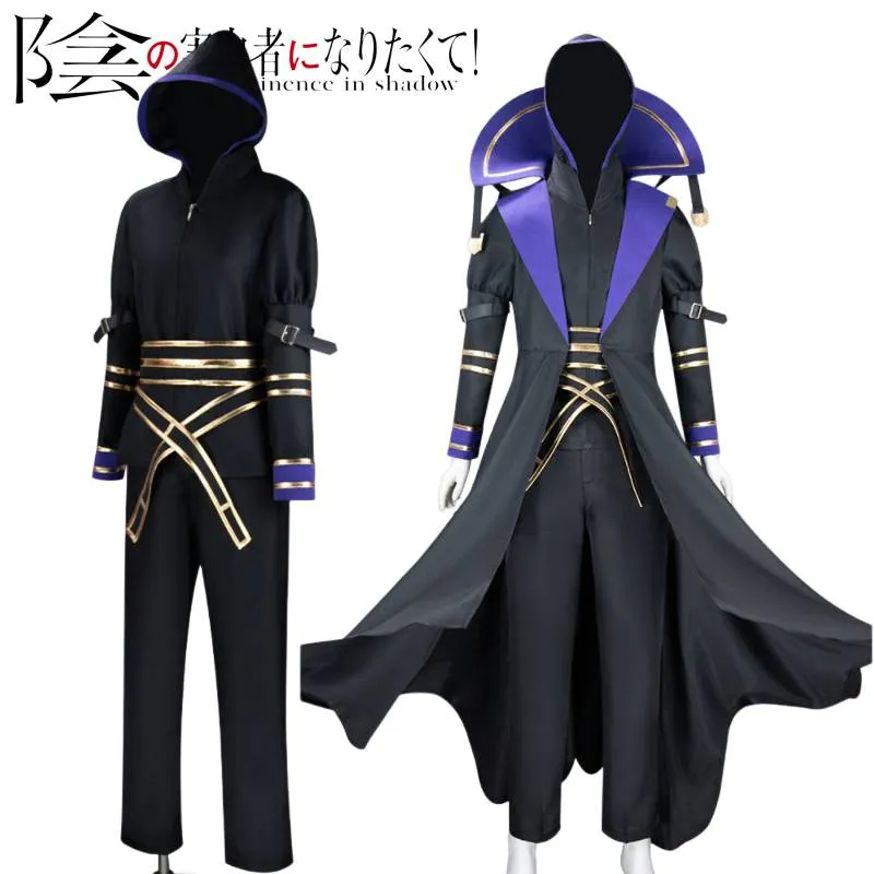 Anime The Eminence In Shadow Kagenou Cid Cosplay Costume Wig Black Cloak  Uniform Shadow Garden Minoru Kagenou Halloween Men Boys - AliExpress