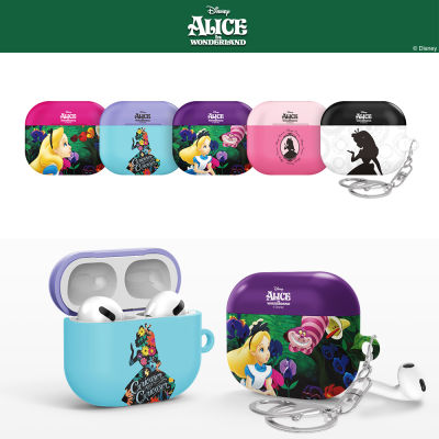 Alice In Wonderland เคสลาย Disney Airpods 3ดีไซน์ MADE IN KOREA Apple Series เคสแข็งออกแบบโดยเกาหลี