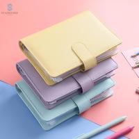 STATIONERY เลือกหลายสี เก็บภาพ A6 พร้อมซองใส 12 ซอง แหวนกลม 6 วง หนังสือเก็บเงินสด ซองเงินสด เครื่องผูกงบประมาณ กระเป๋าใส่ซองจดหมาย