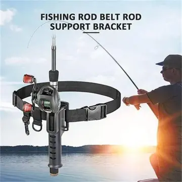 Portable Belt Rod Holder Reusable Fishing Pole Inserter for Outdoor