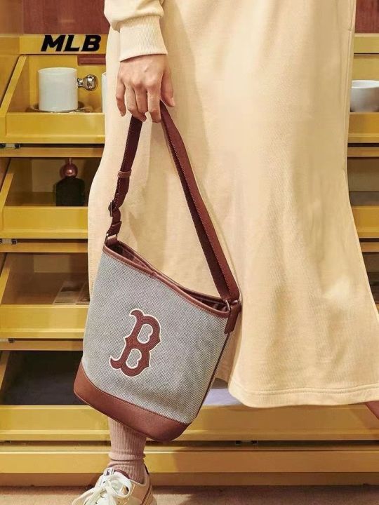 mlb-official-ny-korean-trendy-brand-ml-men-and-women-classic-couple-bucket-bag-mb-fashion-star-with-the-same-letter-ny-dual-use-shoulder-bag