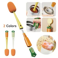 3 In 1 Cleaning Brush Cup Scrubber Long Handle Lazy Bottles Brush Glass Cleaner Thermos Washing Brush Kitchen Clean Accessories Cleaning Tools