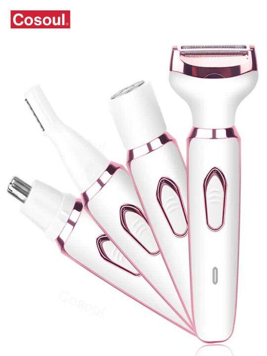 4 in 1 Women Body Hair Removal Women Shaver Underarm Hair Leg Hair